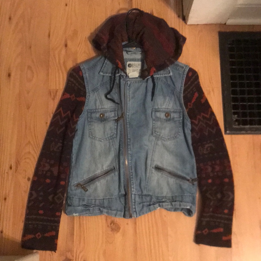 Billabong sweater jean jacket